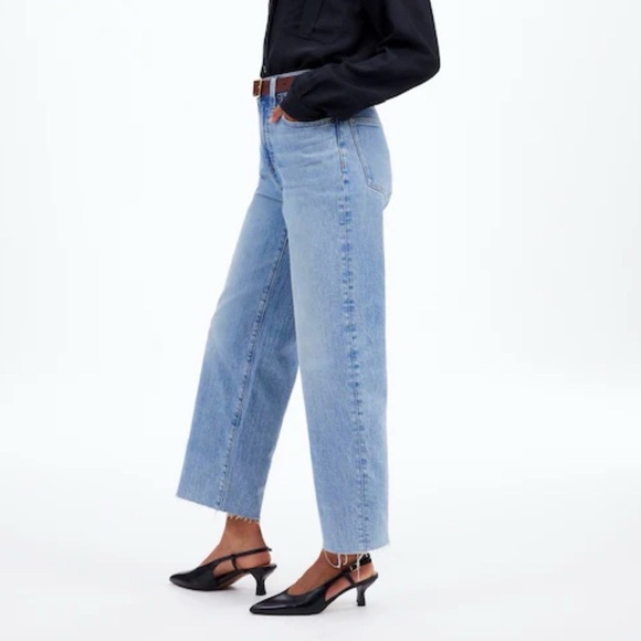 Madewell Denim - Madewell THE PERFECT VINTAGE WIDE-LEG CROP JEANS